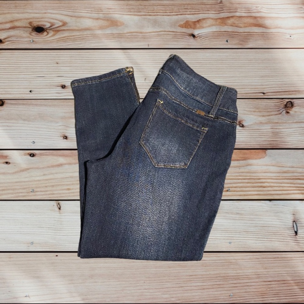 1822 Denim Women’s Dark Wash Ankle Zipper Jeans Size:14P